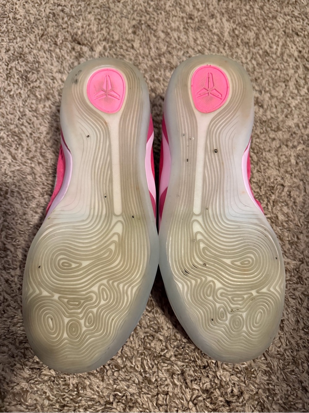 Nike Pink Low-Top Athletic Sneakers with White Swoosh - Picture 5 of 5